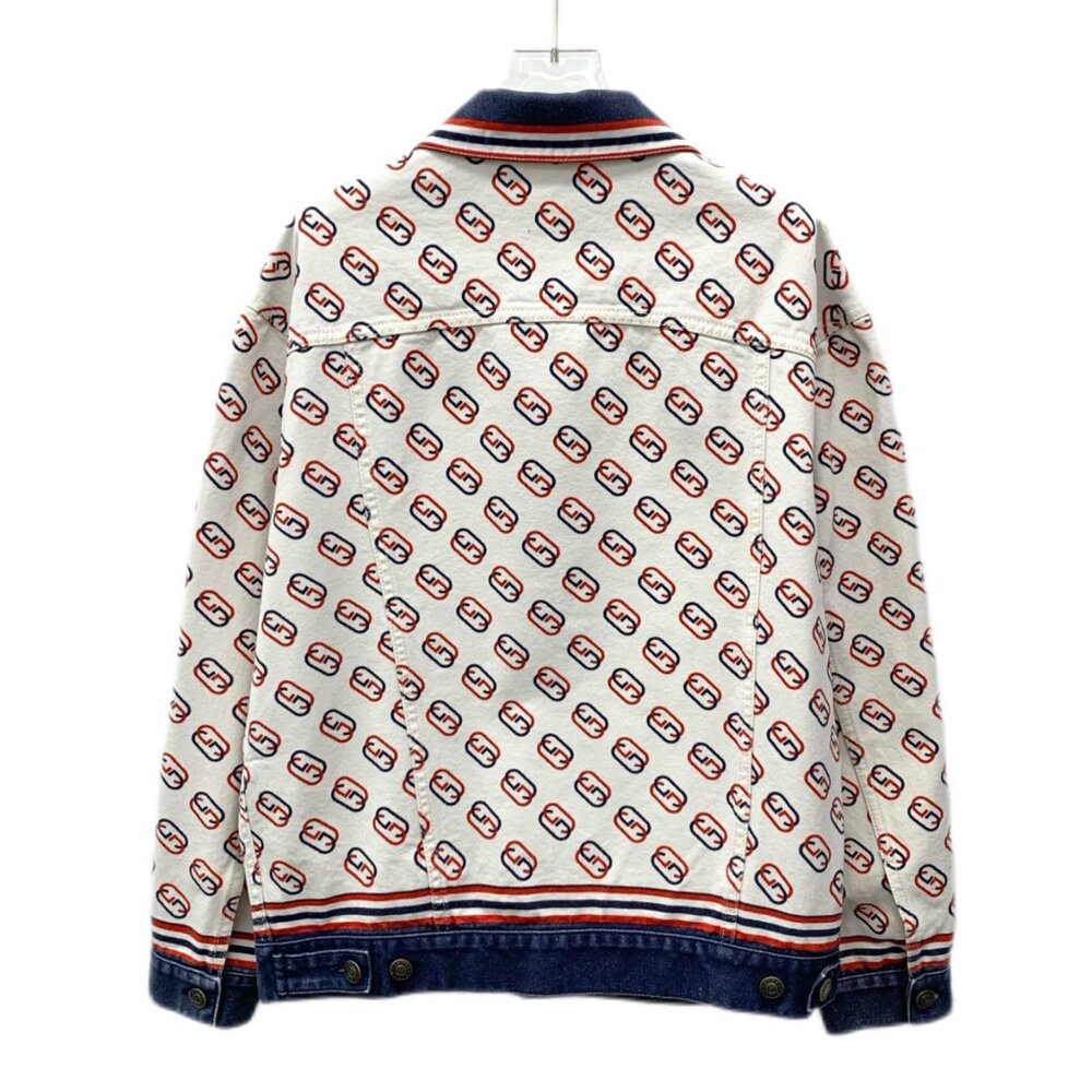 Gucci Color-Block Stripe Logo Print Full-Print Co… - image 2